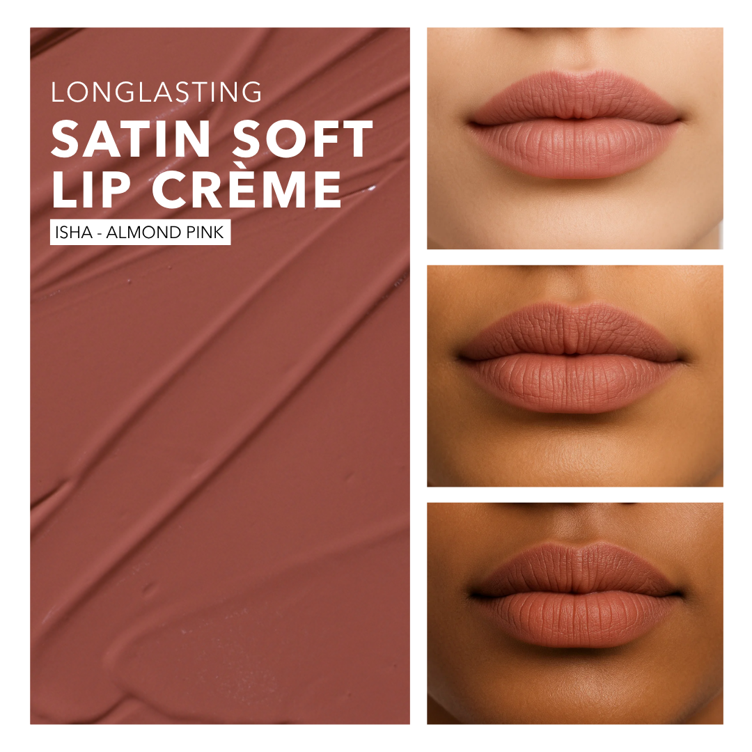 Isha (Almond Pink) - Satin Soft Lip Crème