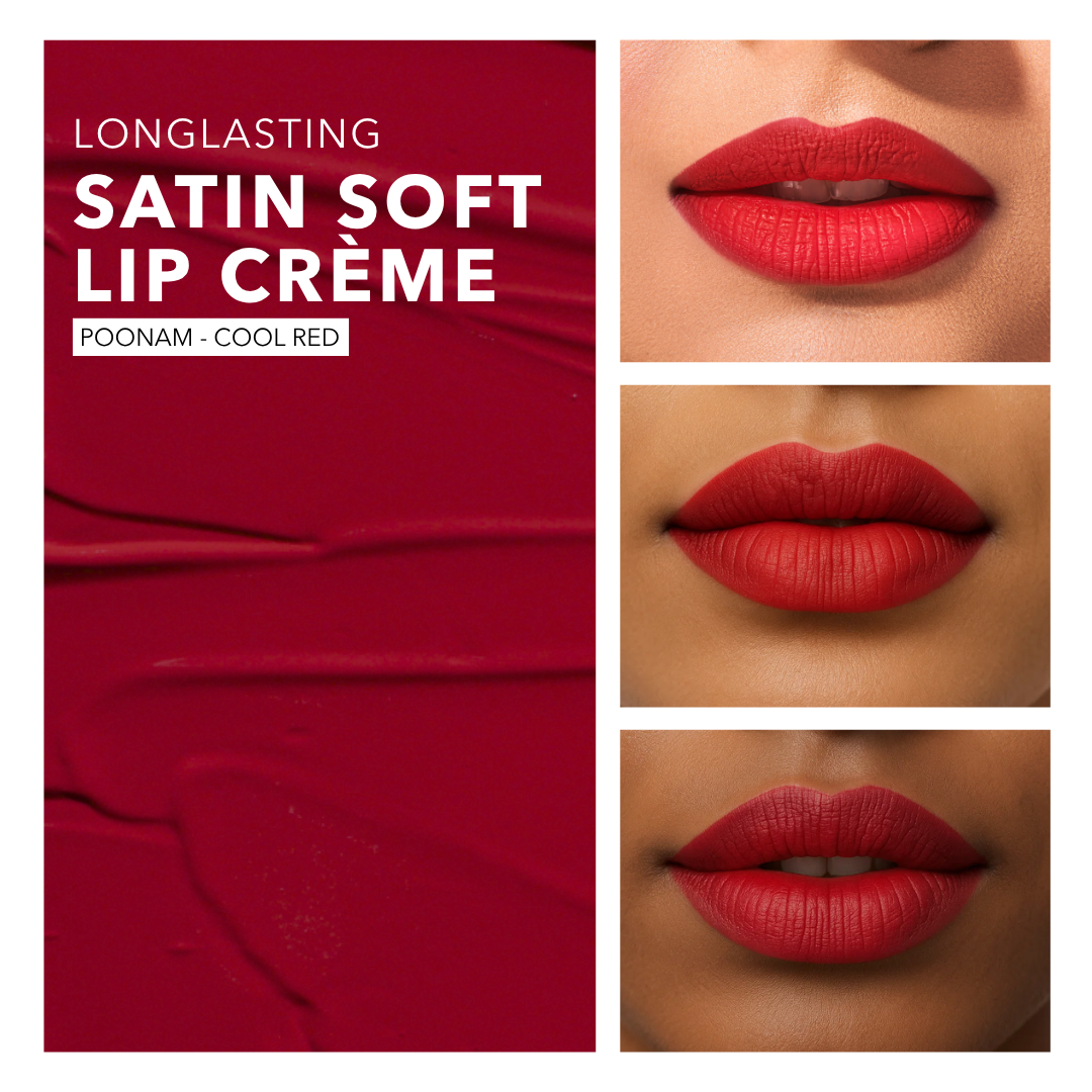 Poonam (Cool Red) - Satin Soft Lip Crème