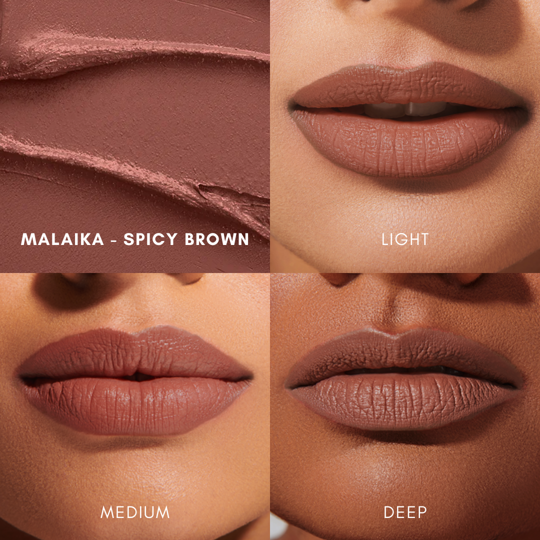 Malaika - Spicy Brown Ultra Matte Liquid Lipstick