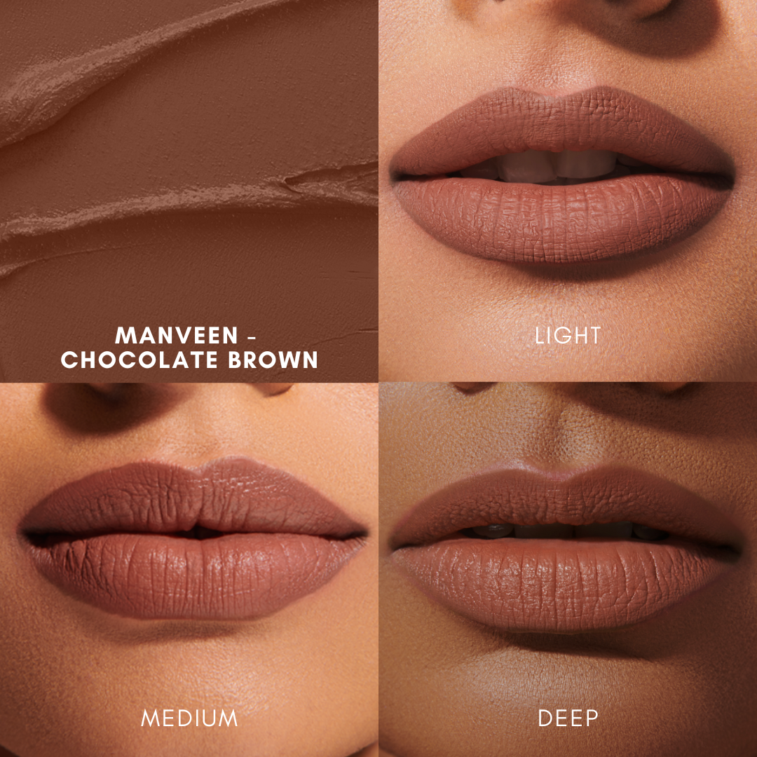 Manveen - Chocolate Brown Ultra Matte Liquid Lipstick