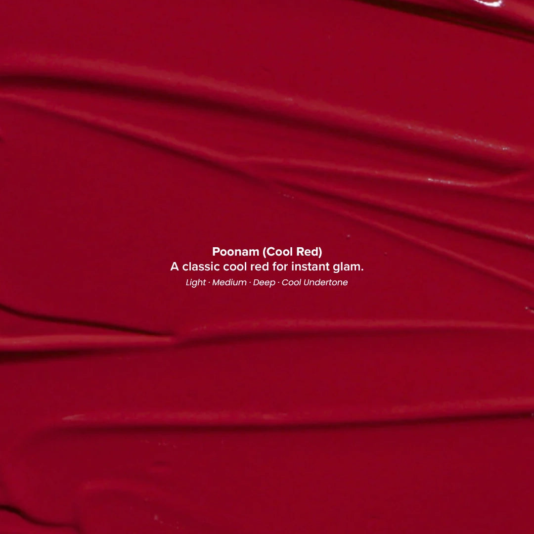 Poonam (Cool Red) - Satin Soft Lip Crème