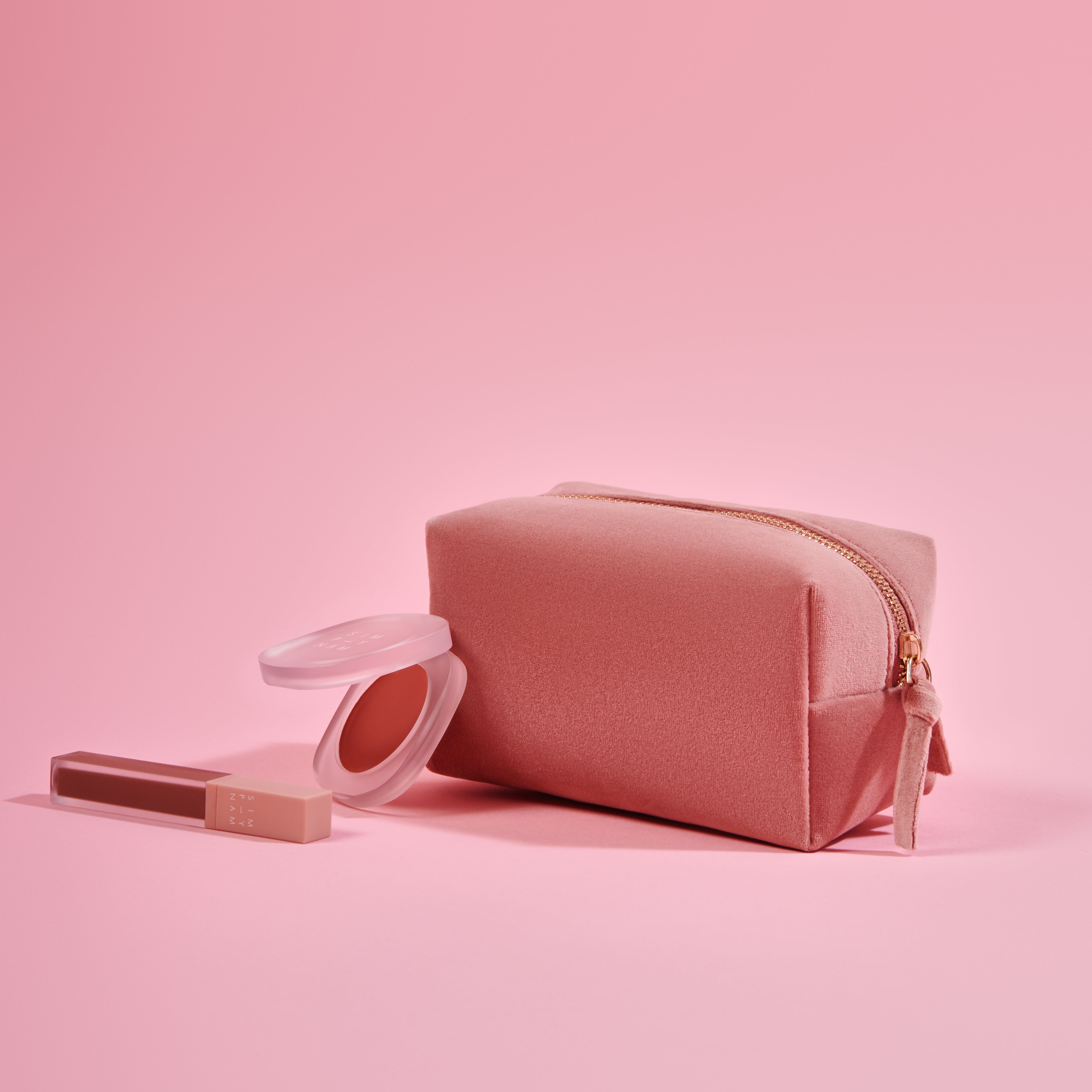 I Want It All Makeup Pouch (Pink)